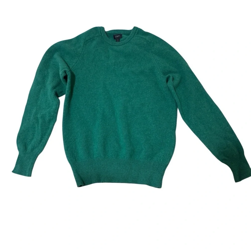 J. Crew Women's Green Crewneck Sweater